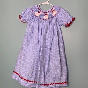 Smocked Santa dress 4T
